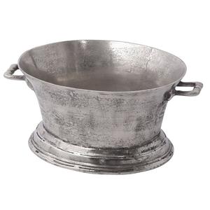 Elegante enfriador de vino de metal fundido de aluminio, cubo de hielo para interiores y exteriores, bañeras para bebidas con base de pedestal para bodas - Product Image 4