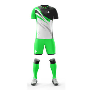Maillot de sport personnalisé à sublimation uniforme, haute qualité, manches courtes, avec short, uniforme de football, uniforme de soccer - Product Image 3