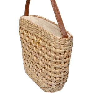 BOLSOS MINI DE PAGAS, bolsos de paja tejidos a mano, bolsos de jacinto de agua, bolso bandolera de paja, mini bolsos de hombro de paja - Product Image 6