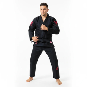 New Designs BJJ Gi Uniform Martial Arts Karate Suits Unisex Jiu Jitsu Kimono 100% Cotton Breathable Lightweight Custom OEM Front - Product Image 1