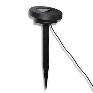 Ensemble de 3 petites lampes solaires de jardin en plastique blanc froid - Product Image 3