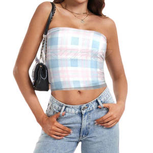Top Bandeau sin Tirantes, Básico, para Uso Casual, Deportes, Gimnasio, Top sin Costuras para Entrenamiento - Product Image 4