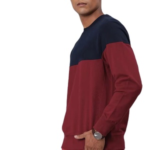 Sudadera de Cuello Redondo con Bloques de Color ROLIEN para Mujer, Corte Regular, Manga Larga, Tejido de Punto, Ropa Casual de Invierno, 100% Algodón - Product Image 2