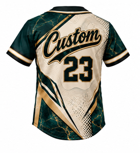 Uniforme Deportivo Moderno de Béisbol Sublimado con Botones, Ligero y Transpirable para Hombre y Mujer, Venta al Por Mayor, Impresión Completa - Product Image 3