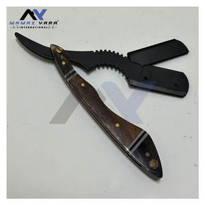 Rasoir de sécurité manuel pour hommes, rasoir professionnel en bois pour barbier, rasoir à lame unique en acier inoxydable de qualité supérieure, qualité salon - Product Image 3