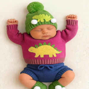 Newborn Baby Essentials <b>Knit</b> <b>Set</b> Soft Warm Infant Clothing Winter Outfit Comfortable Custom Design Manufacturing - Product Image 4