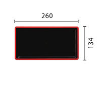 Assiettes et plats de style minimaliste écologique, couleur unie, 260x134mm, cadeau d'affaires, plat rectangulaire noir en mélamine