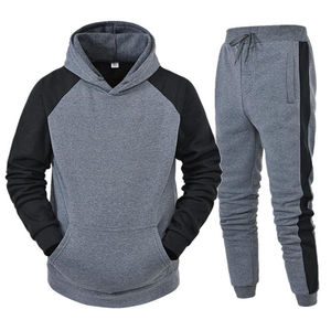 Conjunto Deportivo 2 en 1 para Hombre, Corte Regular, Combinación de Colores, para Entrenamiento de Invierno, 100% Algodón - Product Image 2