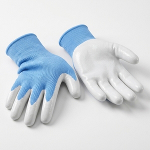 Gants respirants en PVC de haute qualité, enduits, anti-chimiques, imperméables, flexibles, pour la construction, avec une adhérence lisse, confortables, épaisseur 10 mil - Product Image 2