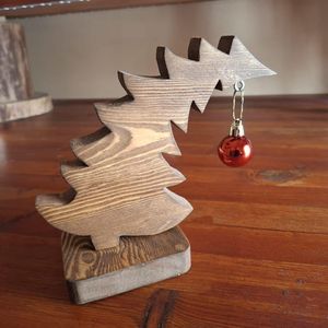 Premium Quality Handmade Wooden <b>Tree</b> Decor with Colorful Ball for <b>Christmas</b> Tabletop Holiday Home Decoration For Sale - Product Image 1