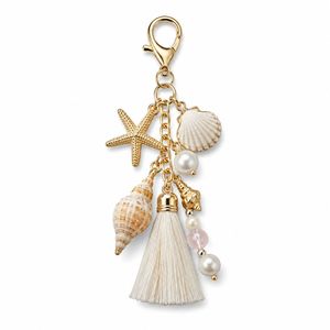 Pearl Conch Shell <b>Charms</b> for Beach <b>Bags</b> Summer Resort Tassel <b>Bag</b> <b>Charm</b> - Product Image 6