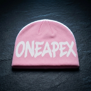 ONEAPEX SPORTS WEAR Custom <b>Navy</b> Red Knit Beanie <b>Hat</b> Embroidered Logo Waterproof 100% Acrylic Warm Winter Cuffed Streetwear - Product Image 1