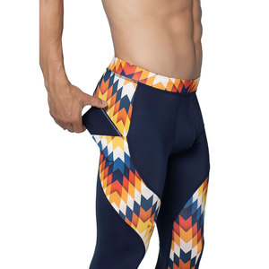 Men's Gym Compression Leggings Four Way Stretch Quick Dry Workout Training Running Fitness Sports Performance Base Layer - Product Image 4