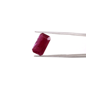 Rubis naturel non traité du Mozambique, octogone 6,20 carats, pierre précieuse de rubis naturel taillée en facettes, prête à l'emploi pour la création de bijoux - Product Image 2