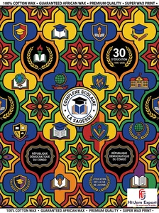 Premium African Wax Print Fabric Supplier Custom School Anniversary Convention Celebration Fabric Manufacturer OEM ODM - Product Image 6