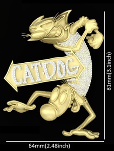 Lab Grown Diamond catalog 14K <b>Gold</b> <b>Pendant</b> With VVS Clarity Customized Design DEF Color White Diamonds Direct From India - Product Image 2