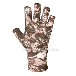 Fishing Gloves OEM Supplier Custom Logo Private Label Waterproof Anti <b>Slip</b> UV Protection Fishing Gloves Bulk Wholesale - Product Image 2