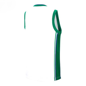Camiseta de Baloncesto a Rayas Blancas, Rojas y Negras de Index Apparel para Hombre, Sin Mangas, Cuello en V, Malla Transpirable, Ropa Deportiva para Todas las Temporadas - Product Image 3