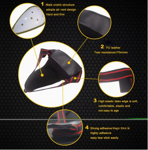 Adjustable Groin Support <b>Belt</b> For Men Black Spandex Nylon Contoured Breathable Protection Sports All Seasons daily wear support - Product Image 6