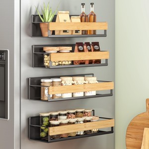 Ensemble d'organisateurs d'épices magnétiques modernes, durables et écologiques - 24 contenants en verre, vente en gros - Product Image 5