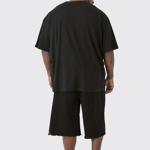 เสื้อยืดผู้ชายผ้าฝ้าย 100% ทรงหลวม พิมพ์ลาย คุณภาพสูง 220 GSM เสื้อยืดน้ำหนักมาก พิมพ์ลายแฟชั่น คอกลม - Product Image 4