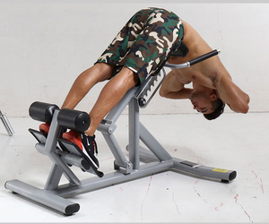 <span class=keywords><strong>Banco</strong></span> de Hiperextensión Metálico Plegable Moderno, Silla Romana, Capacidad de Peso de 300 kg, Máquina de Extensión de Espalda, Ejercicio de Cintura, Comercial - Product Image 2