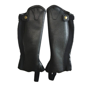 Best Design Men <b>Half</b> Horse Riding <b>Chaps</b> New Arrival Customized Logo Printing Genuine Leather Western High Quality Equestrian - Product Image 2