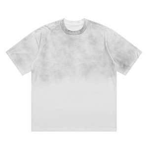 Wholesale <b>Plain</b> <b>White</b> Cotton T Shirt 230gsm Custom Printed Unisex Men <b>Tee</b> Bulk High Quality Supplier - Product Image 1