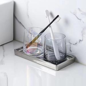 Bandeja de Metal Plateado de Estilo Nórdico Resistente con Diseño de Lujo Ligero, Rectangular, para Almacenamiento de Joyas y Elegante Bandeja de Servicio para el Hogar y Hoteles - Product Image 6