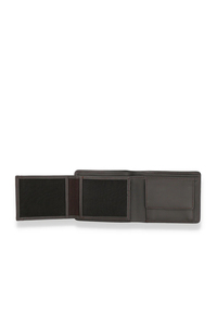 Cartera de Cuero Genuino de Primera Calidad para Hombre, Tarjetero Corto de Alta Calidad con Logotipo Personalizado, Venta al Por Mayor, MOQ Bajo - Product Image 3