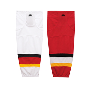 Chaussettes de hockey sur glace professionnelles personnalisées, séchage rapide, élastiques en Spandex, pour uniforme de hockey, à porter par-dessus les protège-tibias, respirantes, faible MOQ - Product Image 1
