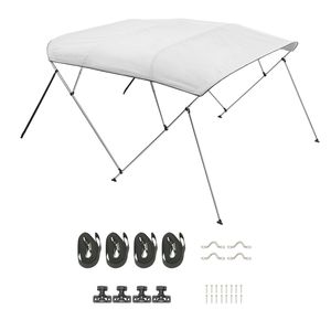 Tendalino Bimini per Barca a 4 Archi in Poliestere 600D con Telaio in Lega di Alluminio, Impermeabile, Parasole, Nuovo, con Soluzione di Stoccaggio - Product Image 1