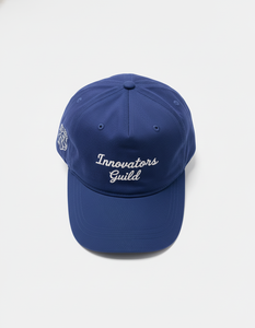 Gorra de béisbol azul personalizada con bordado de Innovators Guild |   Gorra de Papá con Diseño Personalizado |   Casual y Elegante - Product Image 2