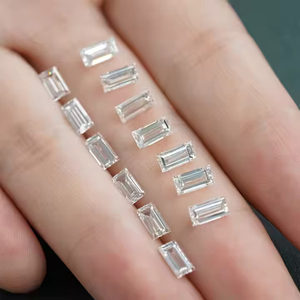 Wholesale <b>Small</b> Size Lab Grown White Color Loose Diamonds Excellent Cut Baguette Shape VVS-VS Clarity CVD HPHT Jewelry Making - Product Image 3