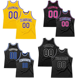 Maillot de basketball personnalisé en polyester à séchage rapide et respirant, col en V, vierge et réversible, pour uniforme d'équipe et entraînement, vente en gros - Product Image 6
