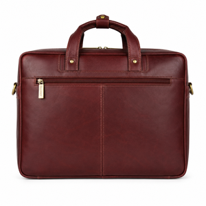 Sac à main de luxe en cuir véritable pour ordinateur portable, sac messager artisanal en cuir de vachette pour homme, sac à bandoulière exécutif - Product Image 2