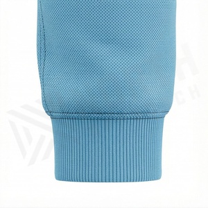 Survêtement à capuche pour homme avec blocs de couleur, manches longues, fermeture éclair, vêtements de sport décontractés avec poches latérales, polyester et coton, pour l'automne - Product Image 6