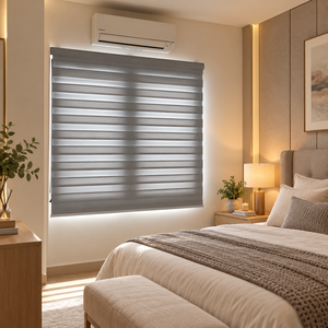 Persianas Zebra Día y Noche Sin Marco WINHOME, Serie Sin Marco, Importadores de Cortinas para Ventanas, Personalizadas para Habitaciones de Hotel, OEM, ODM - Product Image 1