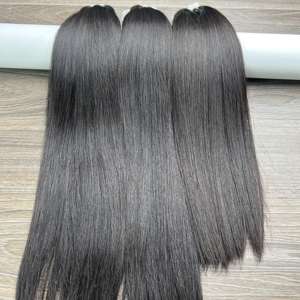 Prix de gros 100% Cuticules brutes alignées Vierge Cheveux Humains Os Faisceaux droits Super Double Drawn Vietnamien Cheveux humains - Product Image 6