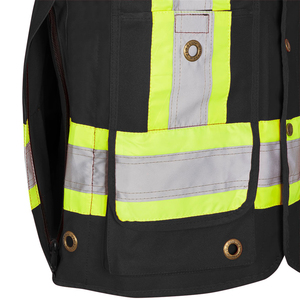 Veste de sécurité légère pour hommes avec impression de logo personnalisée en gros, gilet de travail confortable pour l'extérieur, service OEM - Product Image 5