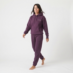 Conjunto Deportivo de Invierno para Mujer, con Capucha, Pantalones Deportivos de Color Sólido, Ropa Deportiva Informal de Dos Piezas - Product Image 3
