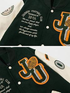 Chaqueta Varsity de Invierno con Cuello Alto Hecha a Mano para la Universidad de [Nombre de la Universidad] con Logotipo Frontal - Product Image 4