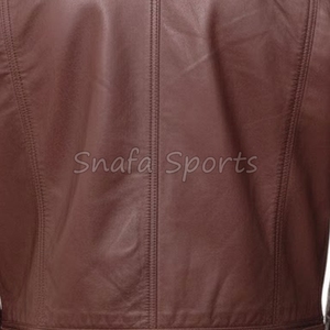 Custom <b>Men's</b> Leather <b>Jacket</b> for <b>Men</b> Solid Color Motorcycle Leather <b>Jacket</b> Made Manufacturers In Pakistan - Product Image 5