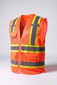 Gilet de travail de sécurité pour hommes, gilet de protection haute visibilité pour hommes - Product Image 4