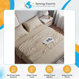 Made in India Outstanding Quality Vintage Style 4 Pcs Polyester Bedsheet Set Available for Sale at Direct Factory Rates - Product Image 2