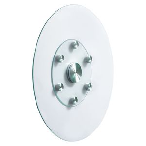 Plato Giratorio Lazy Susan de Vidrio Templado de 30 Pulgadas, Silencioso y Suave, Giratorio 360 Grados, Centro de Mesa para Comedor, Accesorio Decorativo para Mesa de 6 Personas - Product Image 1