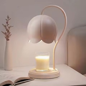 Lampe de table LED à intensité variable avec abat-jour en forme de dôme et commande tactile, design moderne pour diffuseurs d'aromathérapie et chauffe-bougie décoratif pour la maison - Product Image 4