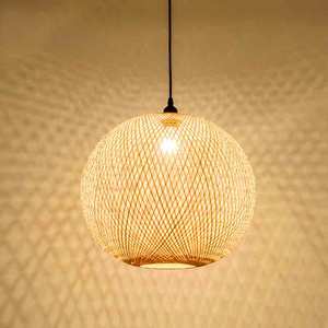 Lámpara de Techo Artística de Bambú, Hecha a Mano, para Decoración Moderna de Cafeterías y Salas de Estar - Product Image 3