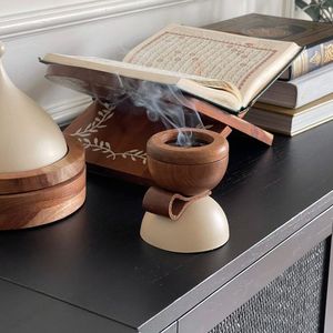 Pink Square Incense <b>Burner</b> With Gold Trim And Islamic Pattern Design Aromatherapy Use All Season Decorative Incense <b>Burner</b> - Product Image 6