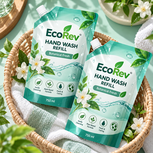 EcoRev ECO36 Sac personnalisé en plastique réutilisable avec bec verseur pour lessive liquide et en poudre - Product Image 6